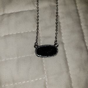 Black Drusy necklace